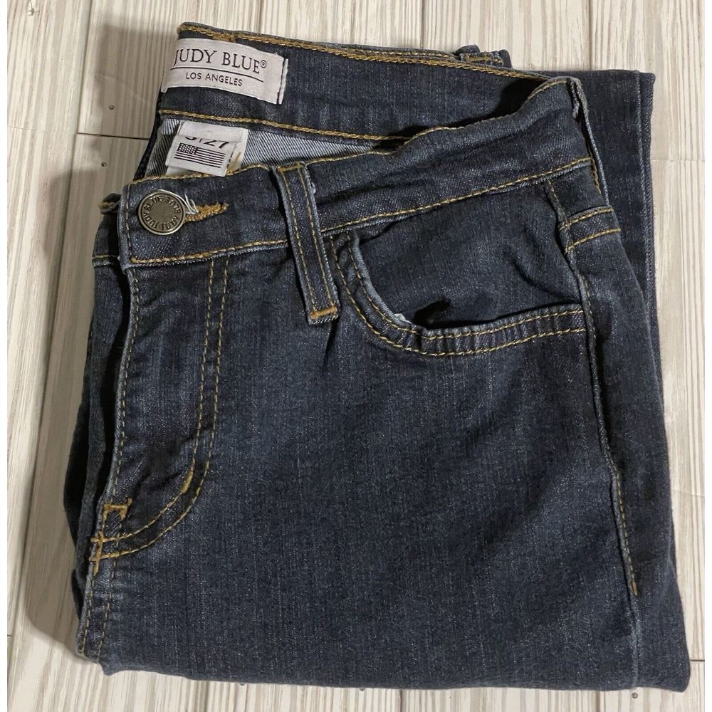 Judy Blue Skinny Mid Rise Dark Wash Jeans. 5/27. Style 8376